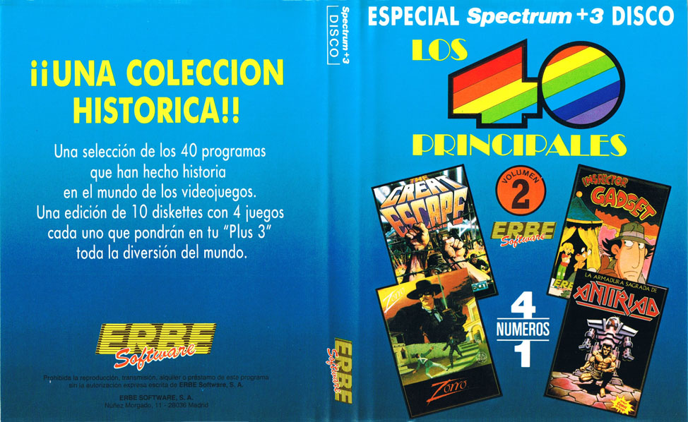 Screen from Los 40 Principales Vol. 2