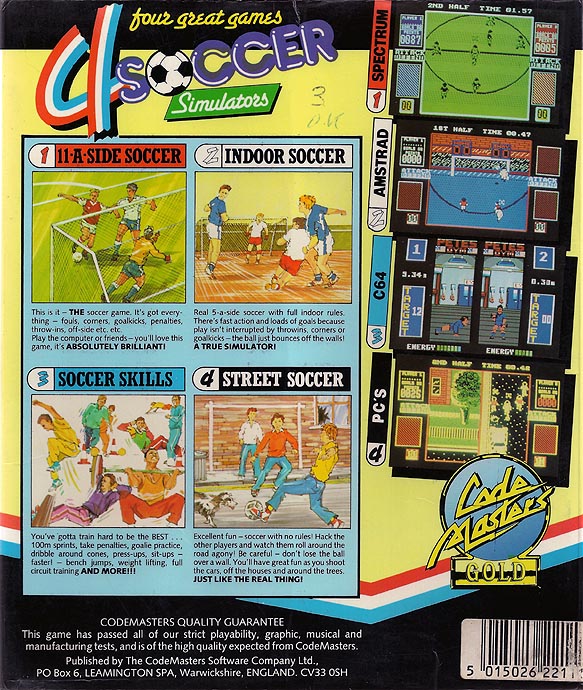 Screen from 4 Soccer Simulators