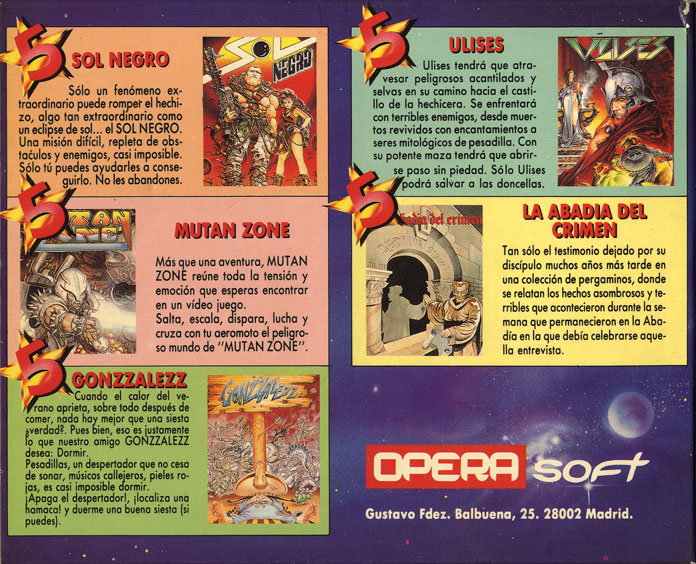 Screen from 5 Exitos de Opera Soft