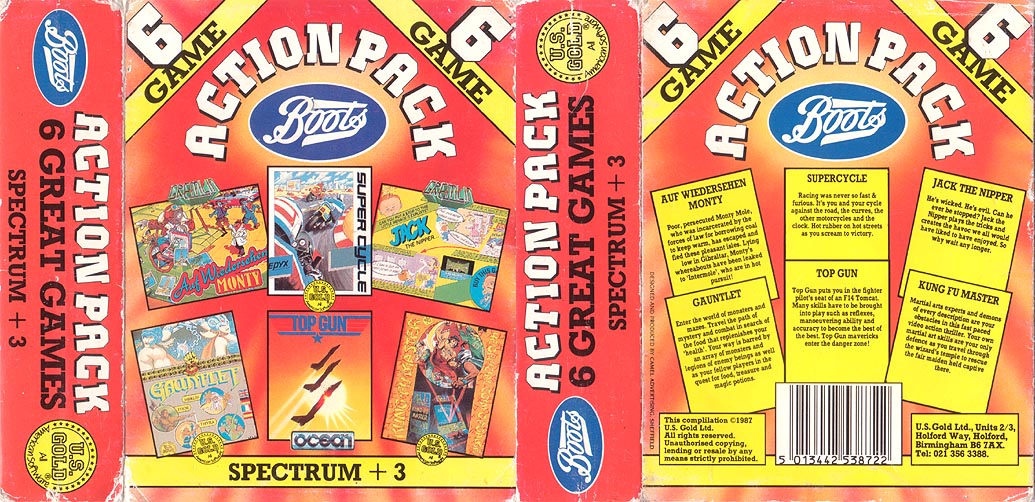 Screen from 6 Game Action Pack