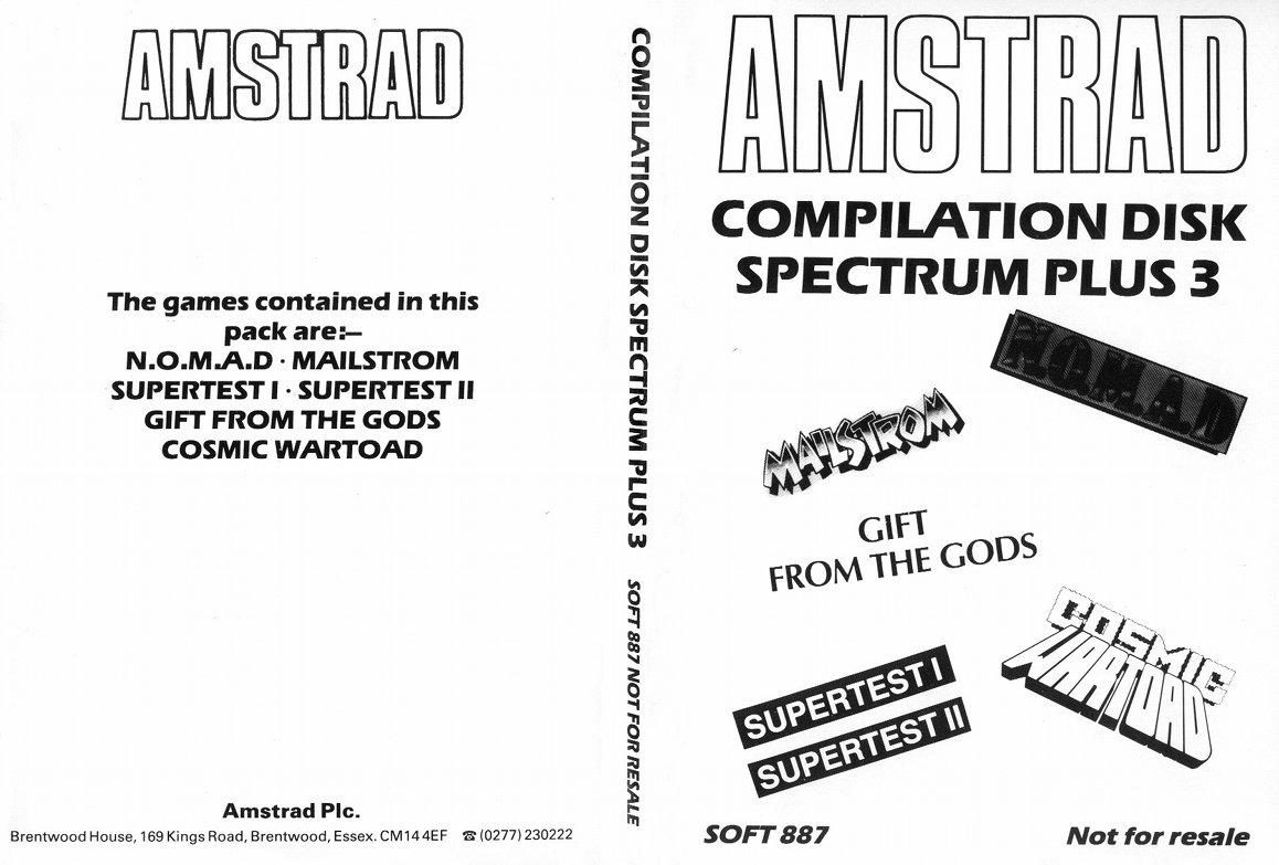 Screen from Amstrad Compilation Disk Spectrum Plus 3