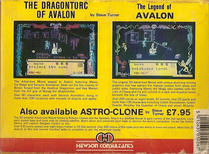 Screen from Avalon + Dragontorc