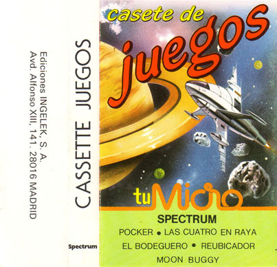 Screen from Cassette Juegos