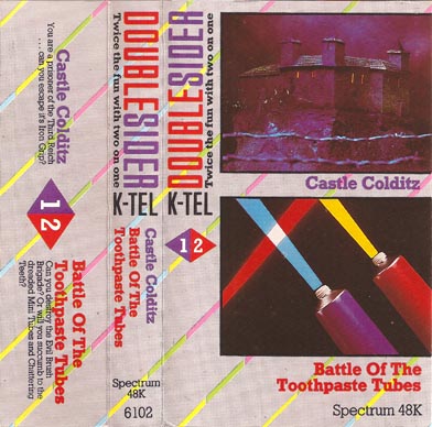 Screen from Castle Colditz + Battle of the Toothpaste Tubes