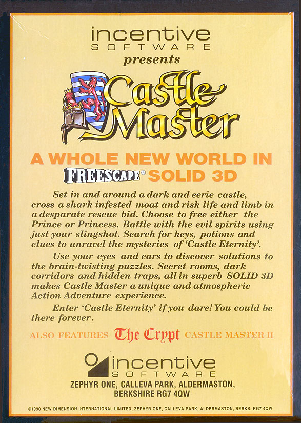 Screen from Castle Master + Castle Master II: The Crypt