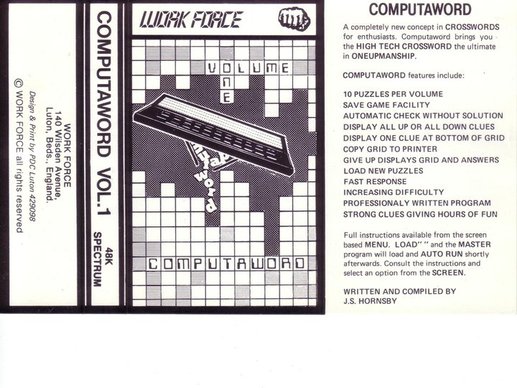 Screen from Computaword Vol.1