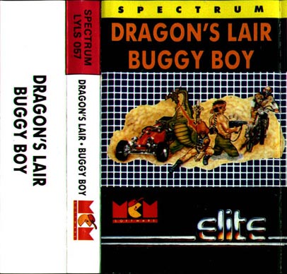Screen from Dragon's Lair + Buggy Boy