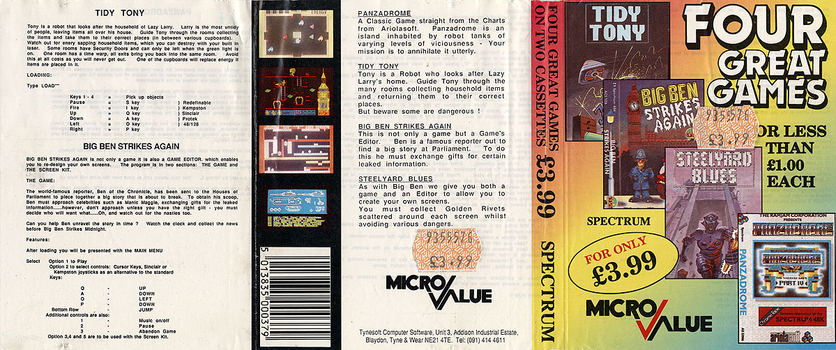 Screen from Four Great Games Volume 1