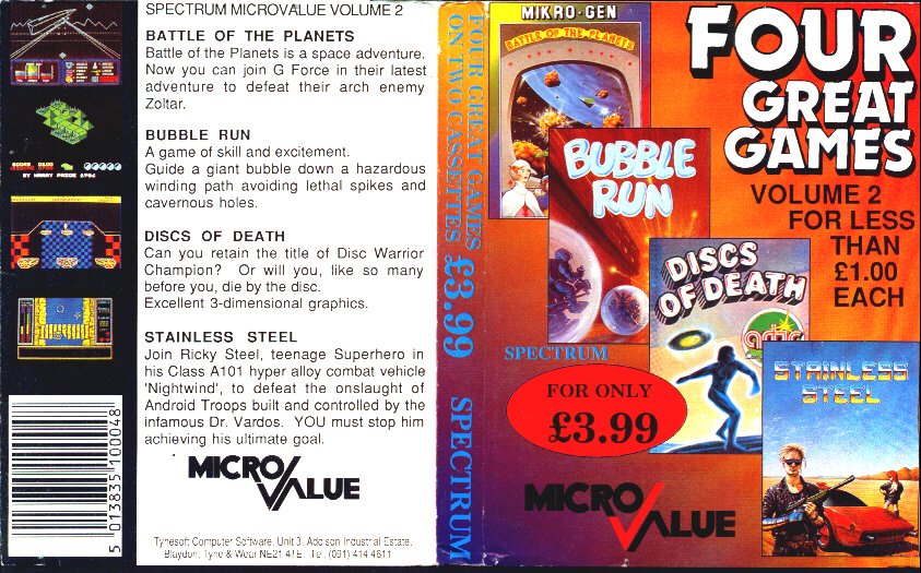 Screen from Four Great Games Volume 2