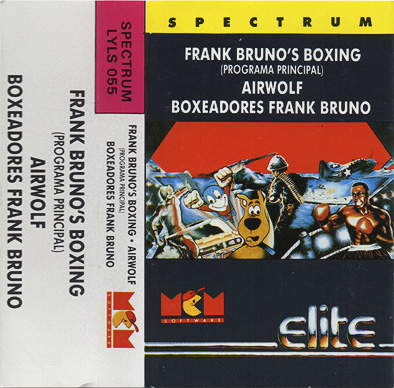 Screen from Frank Bruno's Boxing + Airwolf + Boxeadores Frank Bruno