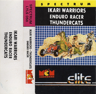 Screen from Ikari Warriors + Enduro Racer + Thundercats