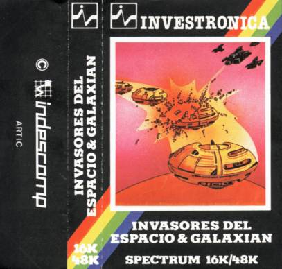 Screen from Invasores del Espacio + Galaxian
