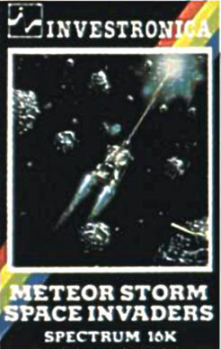 Screen from Meteor Storm + Space Invaders