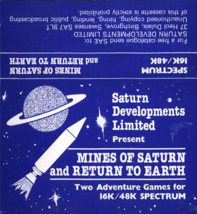 Screen from Mines of Saturn + Return to Earth