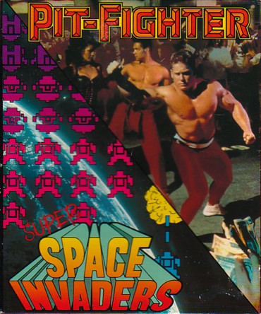 Screen from Pit-Fighter + Super Space Invaders
