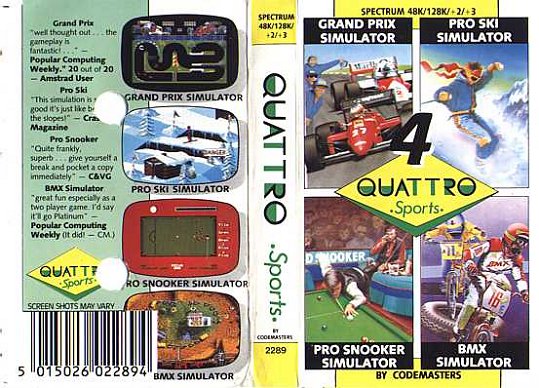 Screen from Quattro Sports