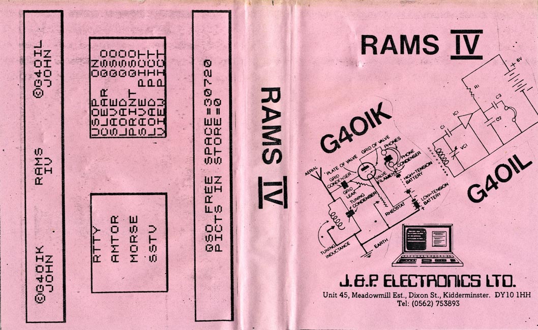 Screen from RAMS IV
