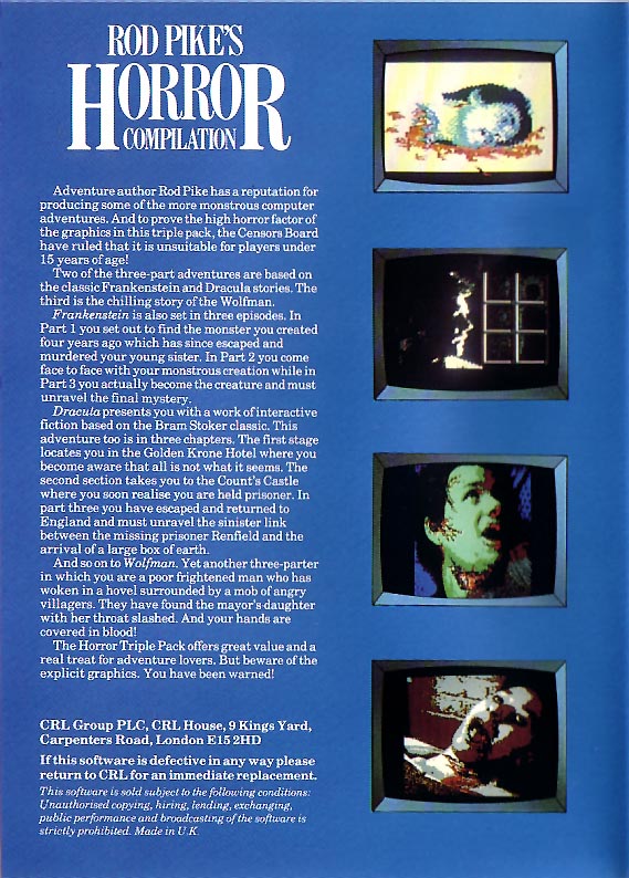 Screen from Rod Pike's Horror Compilation