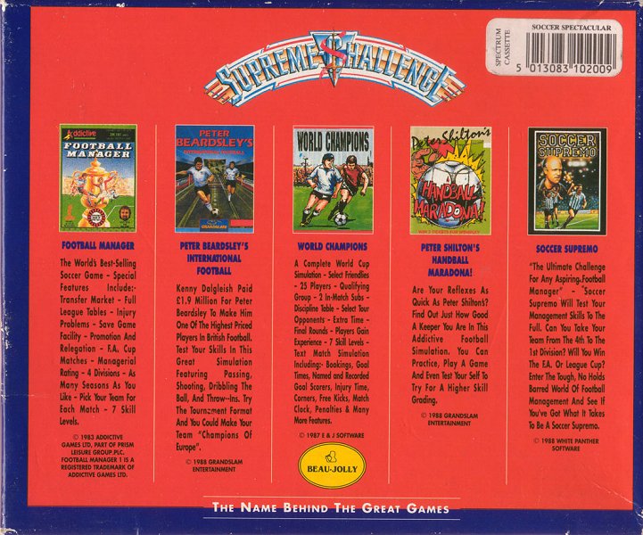 Screen from Soccer Spectacular