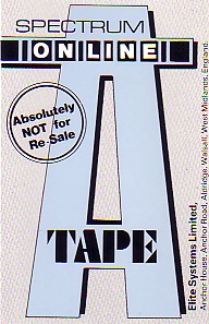 Screen from Spectrum Online Tape A