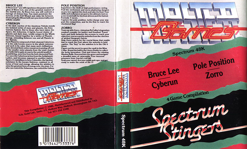 Screen from Spectrum Stingers