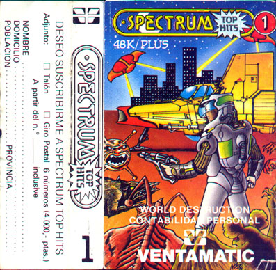 Screen from Spectrum Top Hits 1