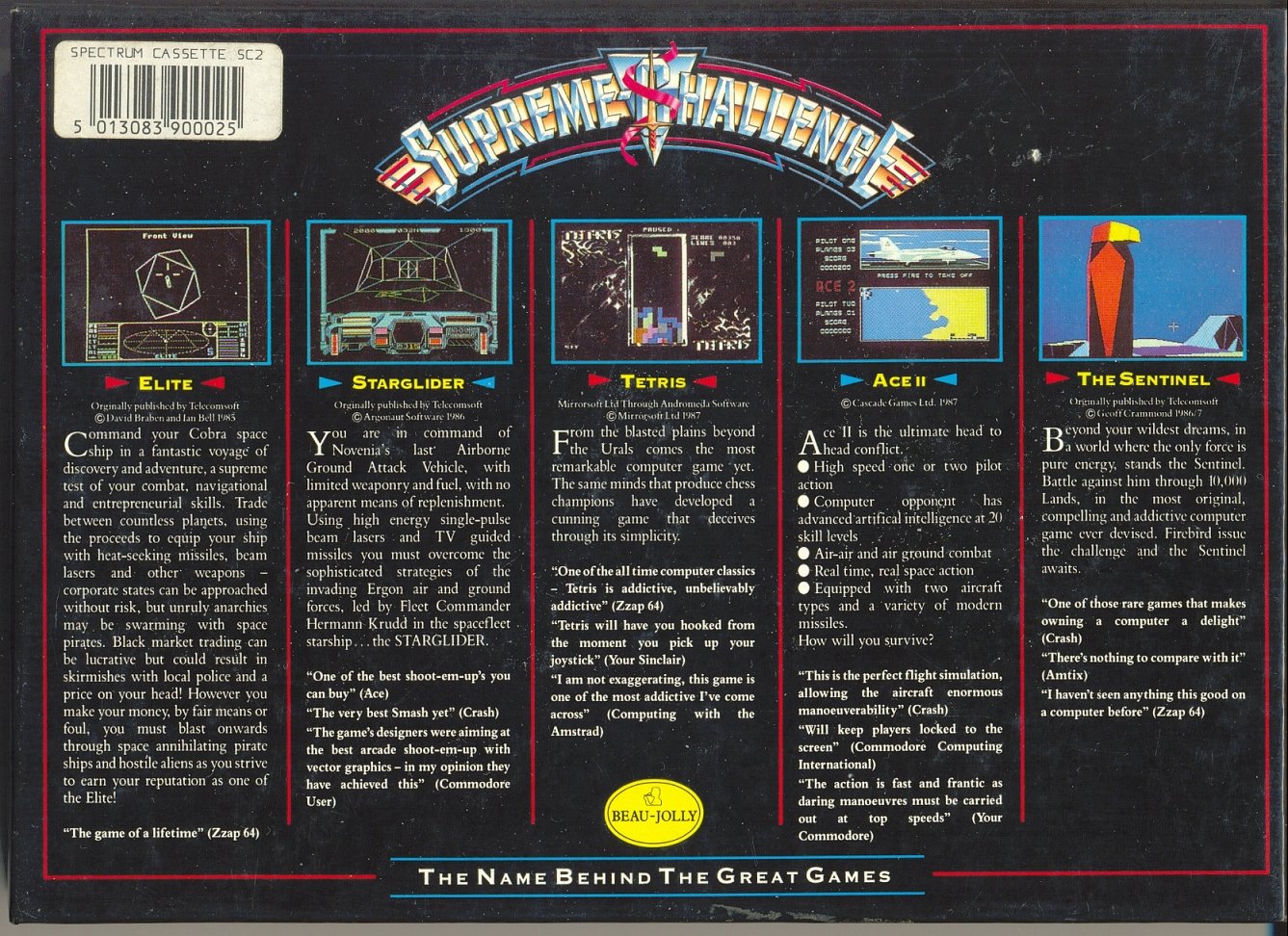 Screen from Supreme Challenge