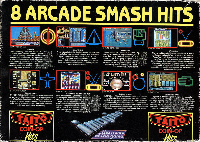 Screen from Taito Coin-Op Hits