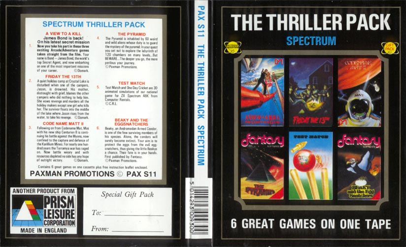 Screen from The Thriller Pack