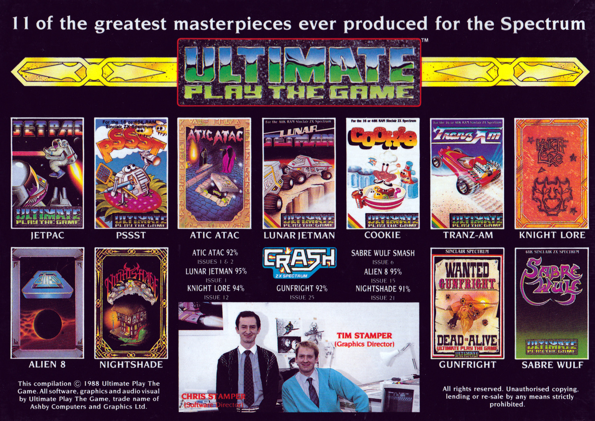Screen from Ultimate Play The Game: The Collected Works