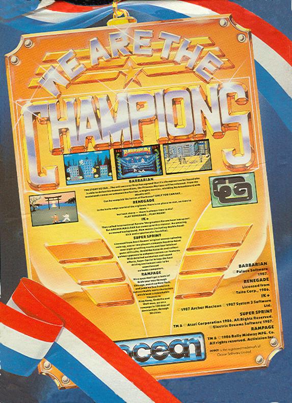 Screen from We Are the Champions