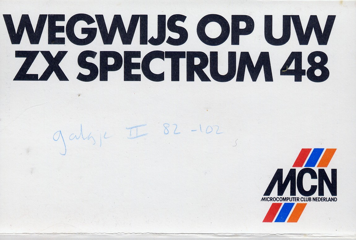 Screen from Wegwijs op uw ZX Spectrum 48K