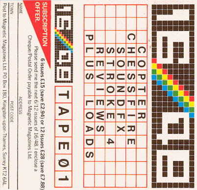 Screen from 16/48 Magazine Tape 01