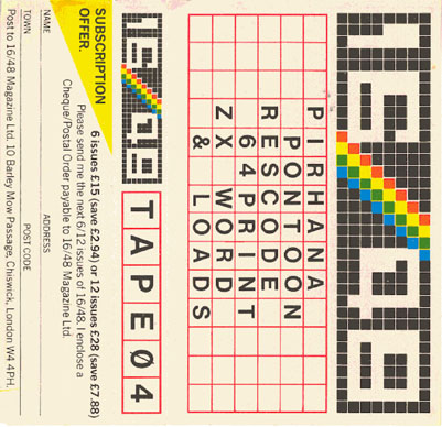 Screen from 16/48 Magazine Tape 04