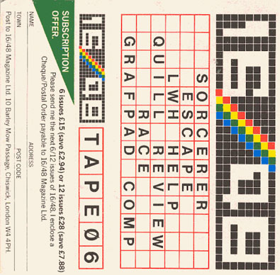 Screen from 16/48 Magazine Tape 06