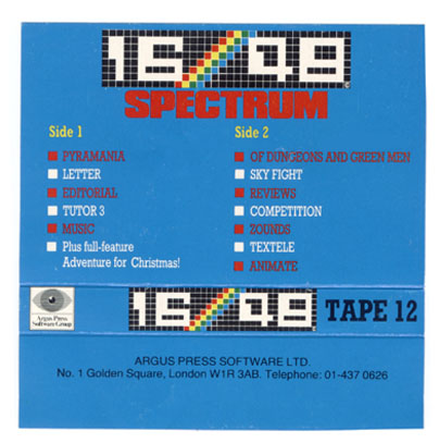 Screen from 16/48 Magazine Tape 12