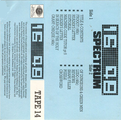 Screen from 16/48 Magazine Tape 14