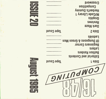Screen from 16/48 Magazine Tape 20