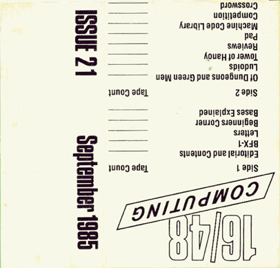 Screen from 16/48 Magazine Tape 21