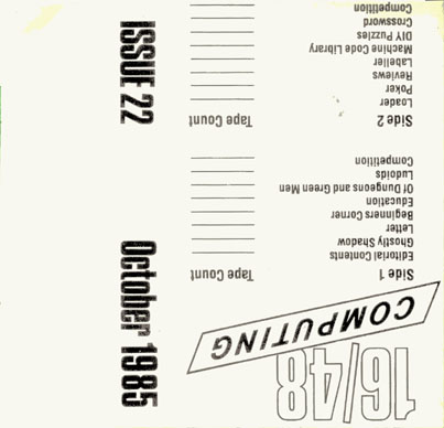 Screen from 16/48 Magazine Tape 22