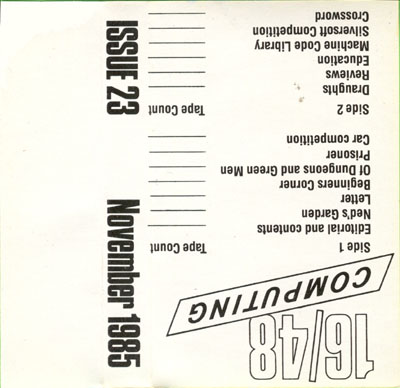 Screen from 16/48 Magazine Tape 23