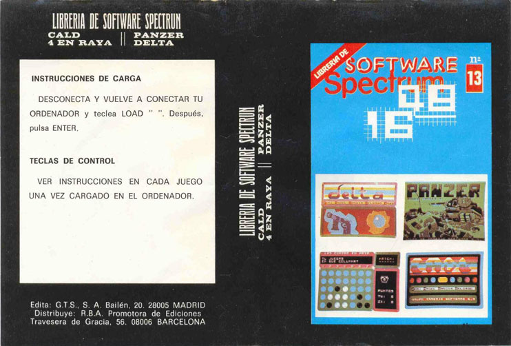 Screen from Libreria de Software Spectrum issue 13