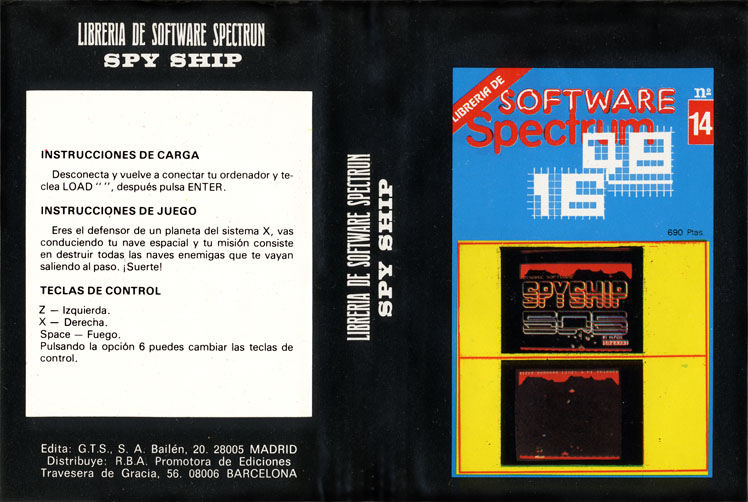 Screen from Libreria de Software Spectrum issue 14