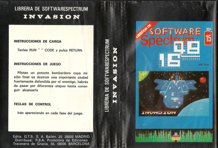 Screen from Libreria de Software Spectrum issue 15