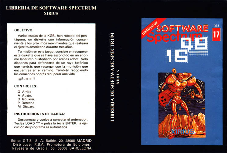 Screen from Libreria de Software Spectrum issue 17
