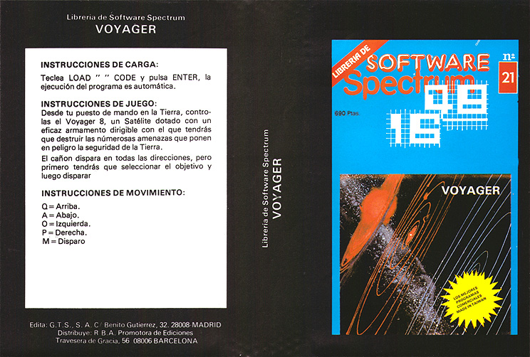 Screen from Libreria de Software Spectrum issue 21