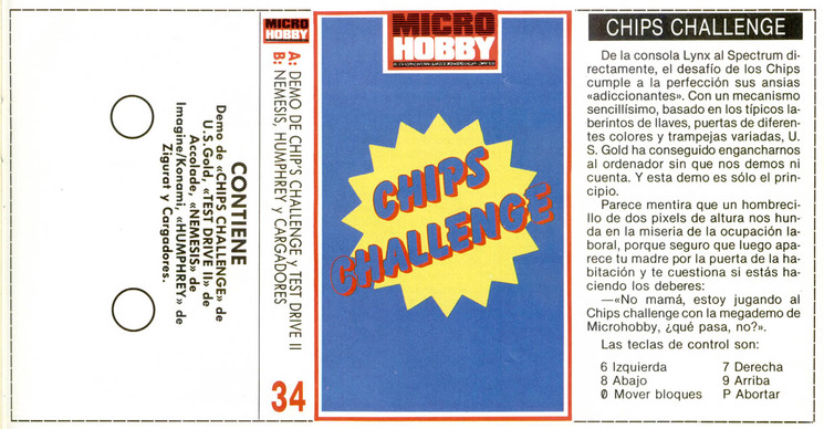 Screen from MicroHobby issue 207: Tape 34