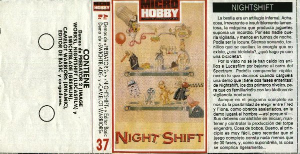 Screen from MicroHobby issue 210: Tape 37