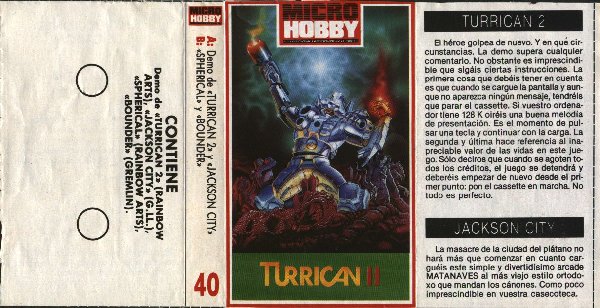 Screen from MicroHobby issue 212: Tape 40