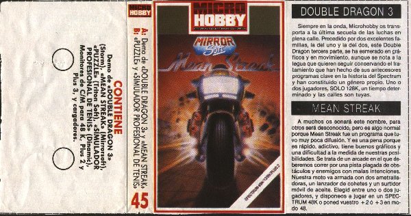 Screen from MicroHobby issue 215: Tape 45